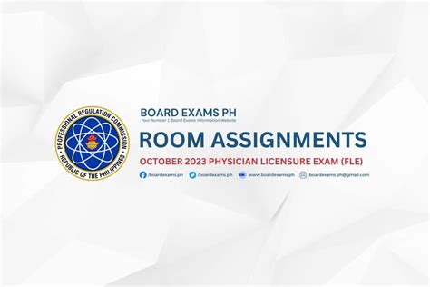 ROOM ASSIGNMENTS: October 2023 Physician Licensure .